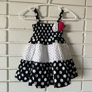Black And White Polka Dot Dress